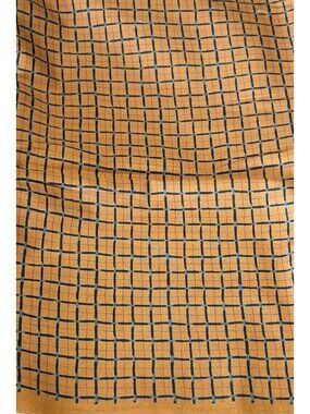 Chanteclaire REWARE REVISITED Dark Orange PlaidFabric 3 Yards 44"W Cotton